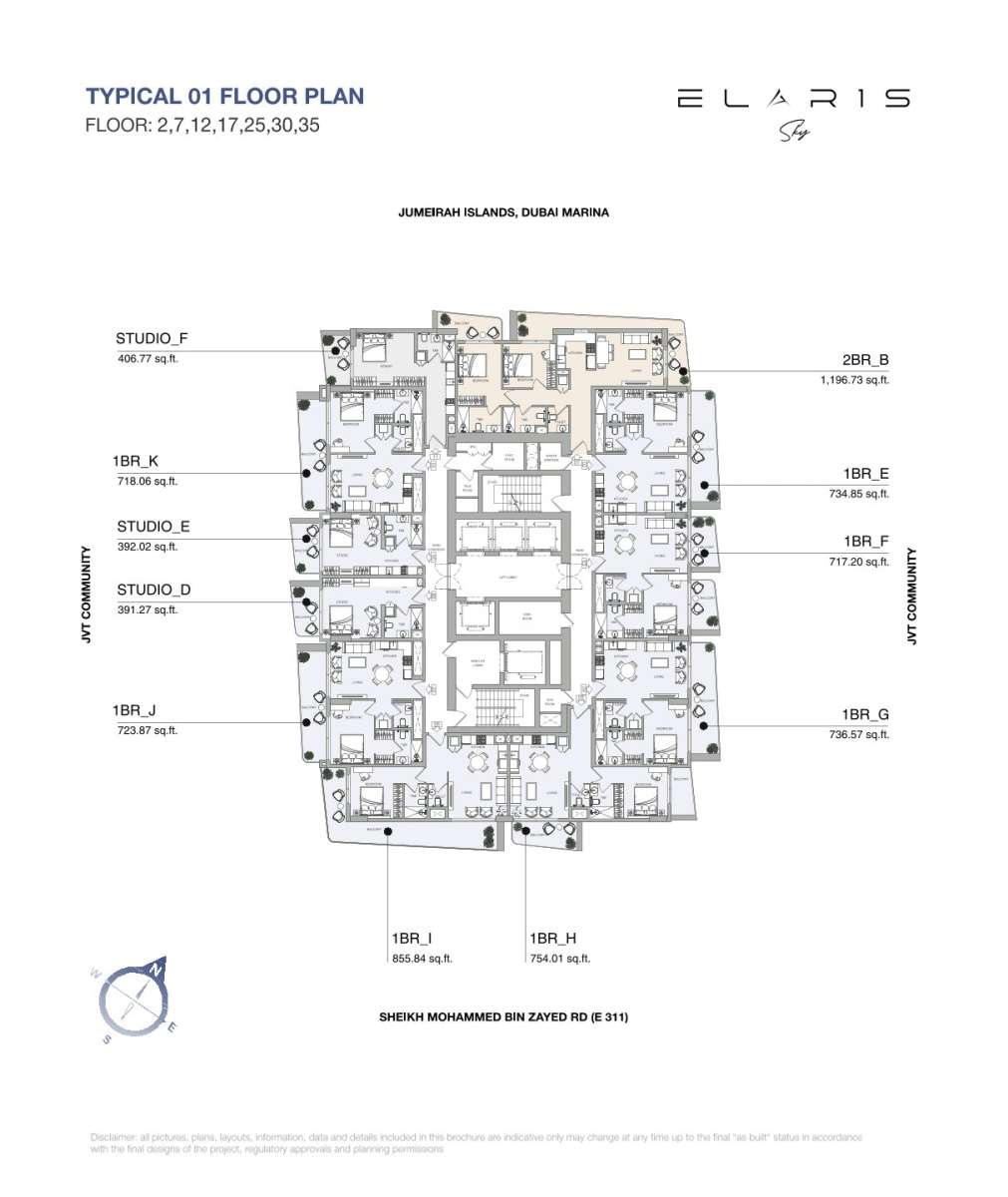 Floor 2,7,12,17,25,30,35